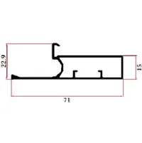 1295FW — Sliding-door track profiles