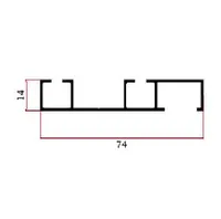 FW-1168 — Sliding-door track profiles