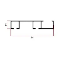 FW-1169 — Sliding-door track profiles