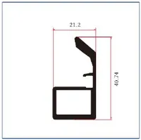 FWIJ07B — G-shape cabinet handles
