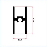 FWS-032AB — Aluminium U-channels