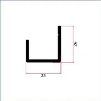 FWS-049 — Aluminium U-channels