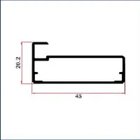 FWS-118 — Glass door frame profiles