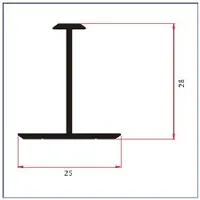 K1458 — Aluminium T-sections