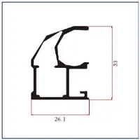 K1464 — G-shape cabinet handles