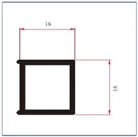 K2218 — Square aluminium tubes