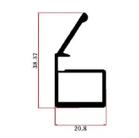 PL-1058A — J/C-shape handle profiles