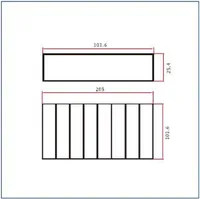 SK-GF-639 — Rectangular aluminium tubes