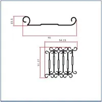 SK-WD-956 — Sliding track profiles