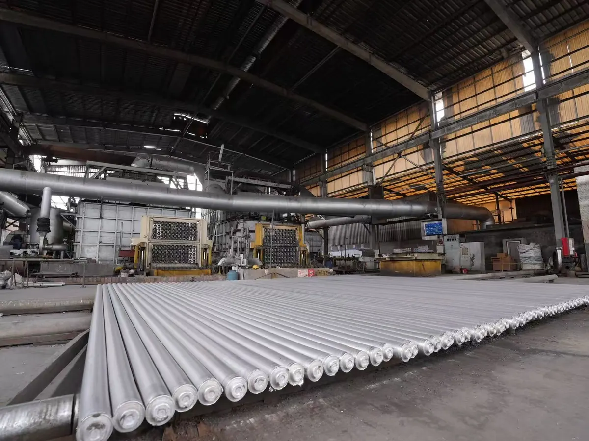 Aluminium billets at the factory — Guangdong Fengge Aluminium Co., Ltd.